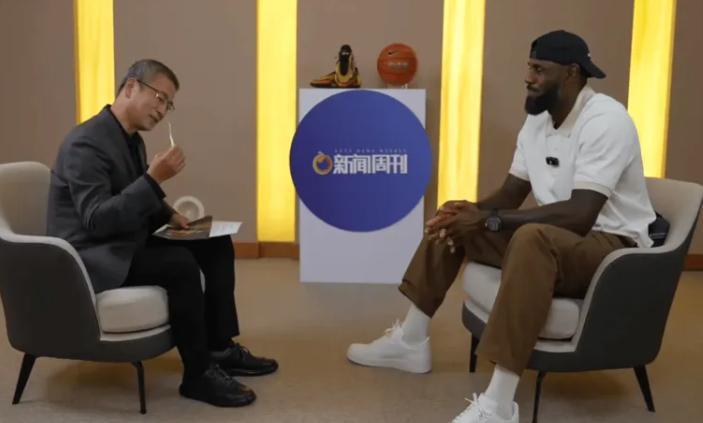 顶级媒体!白岩松亲自采访詹姆斯,GOAT待遇无人能比